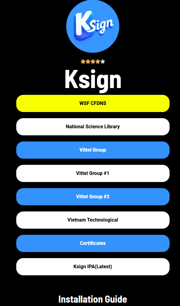 KSign iOS Unable to Install
